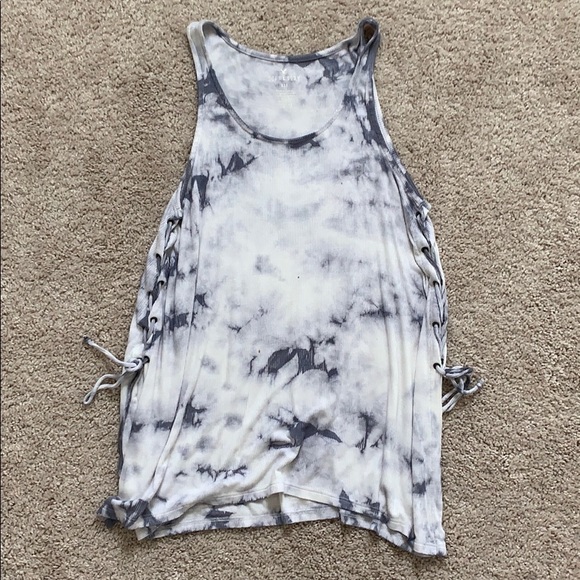 American Eagle Outfitters Tops - American Eagle ribbed tye dye tank